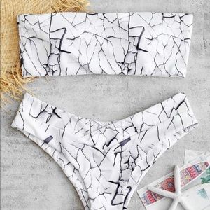 Marble bikini set